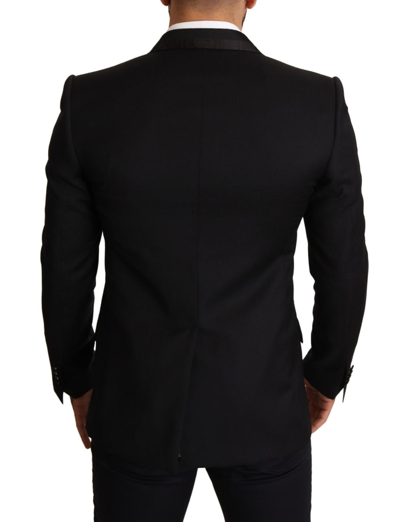 Black Double Breasted Jacket SICILIA Blazer