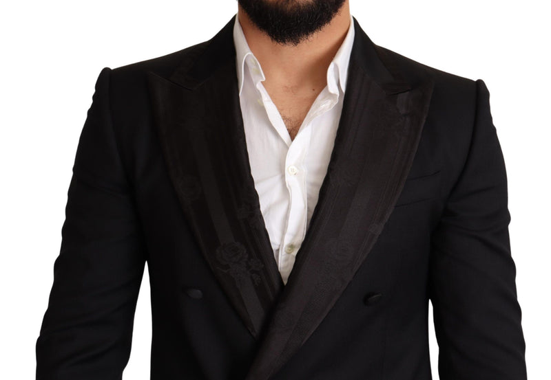 Black Double Breasted Jacket SICILIA Blazer