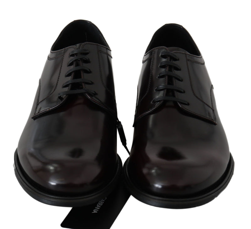 Bordeaux Polished Leather Sangria Shoes