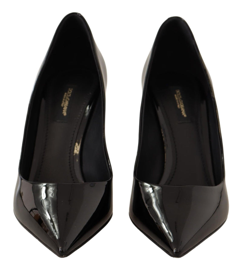 Black Patent Leather DG Pumps Heels Shoes