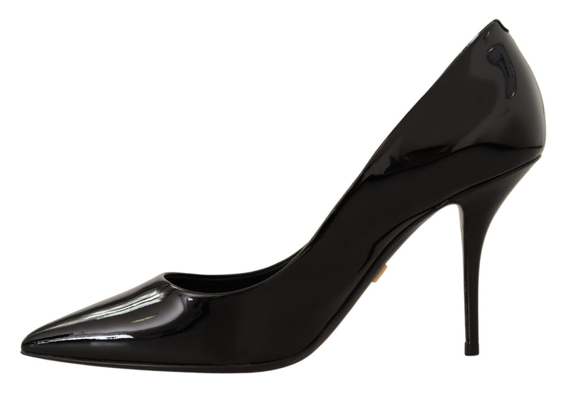 Black Patent Leather DG Pumps Heels Shoes