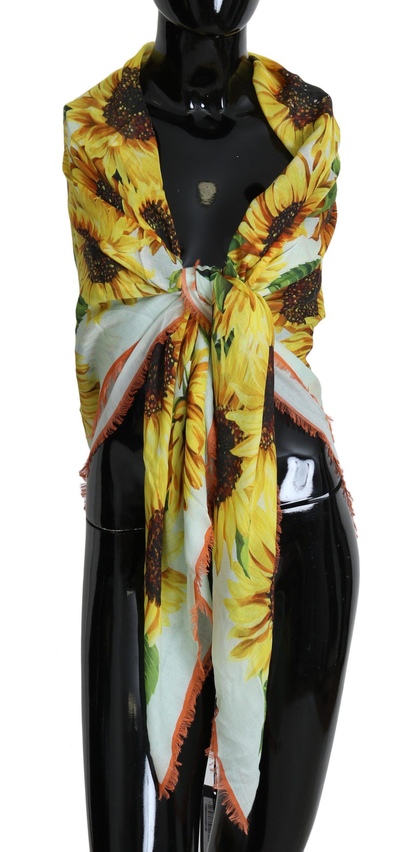 Multicolor Sunflower Print Modal Wrap Shawl Scarf