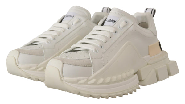 White Leather SUPER KING Sneakers Shoes