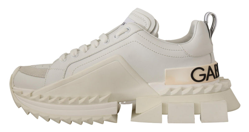 White Leather SUPER KING Sneakers Shoes