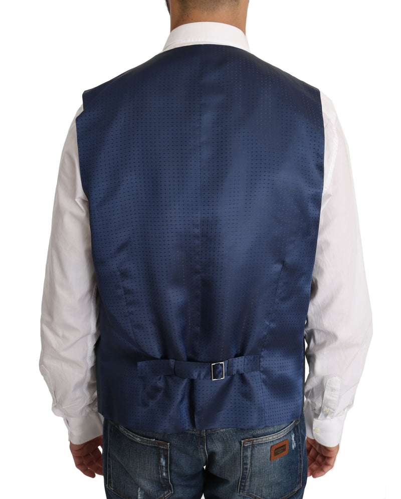 Blazer Vest 2 Piece Blue MARTINI Wool