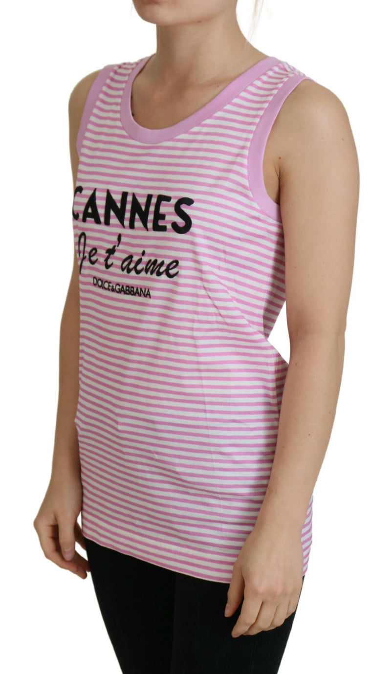 White Pink CANNES Top Exclusive T-shirt