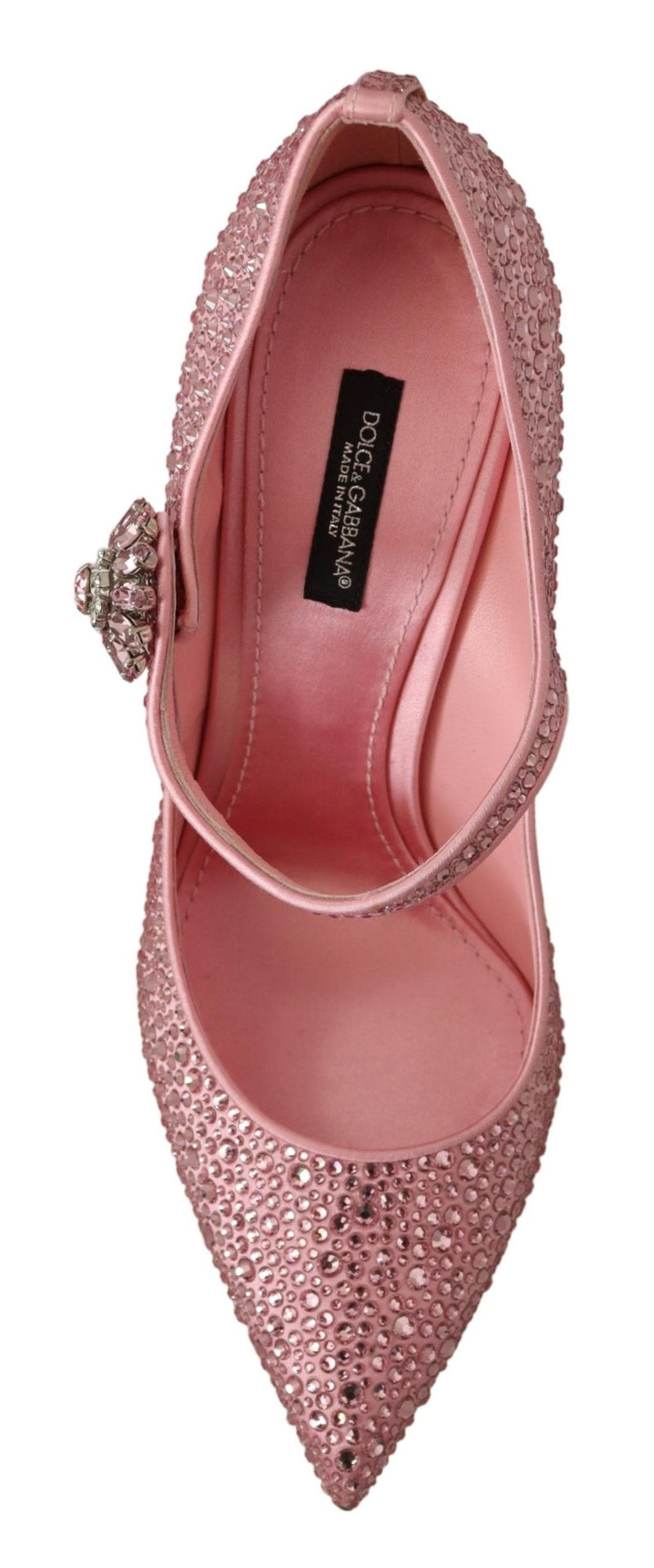 Pink Rhinestones Mary Janes Pumps