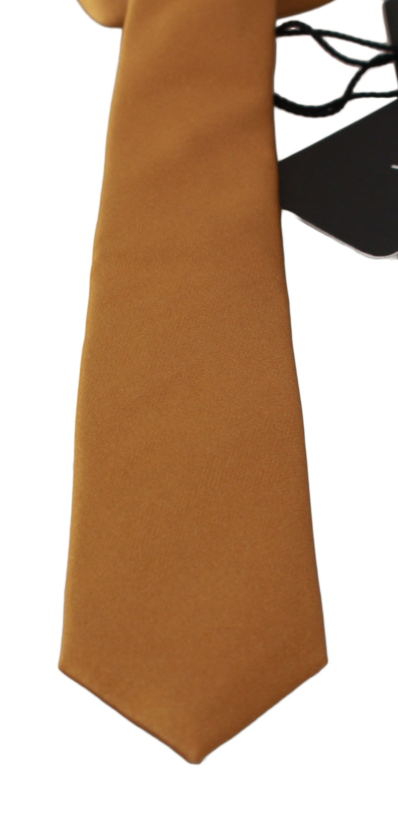 Solid Brown 100% Silk Wide Necktie Men Tie