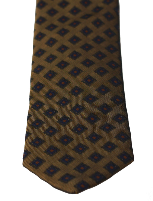 Brown Patterned Classic Mens Slim Necktie Tie