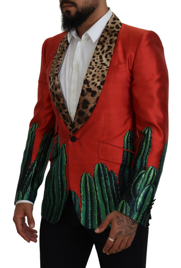 Red Leopard Cactus Sicilia Blazer