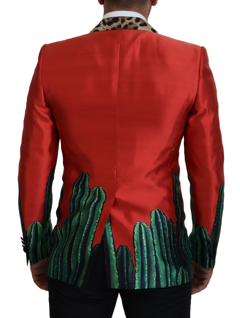 Red Leopard Cactus Sicilia Blazer