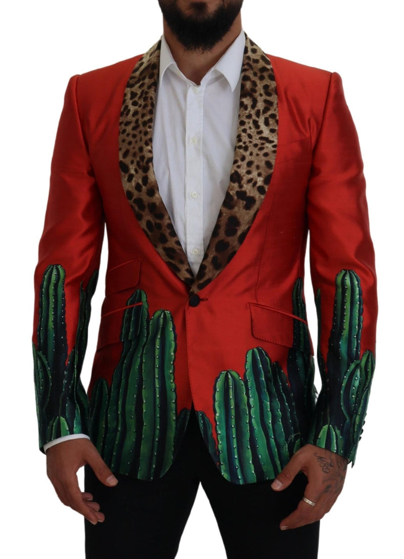 Red Leopard Cactus Sicilia Blazer