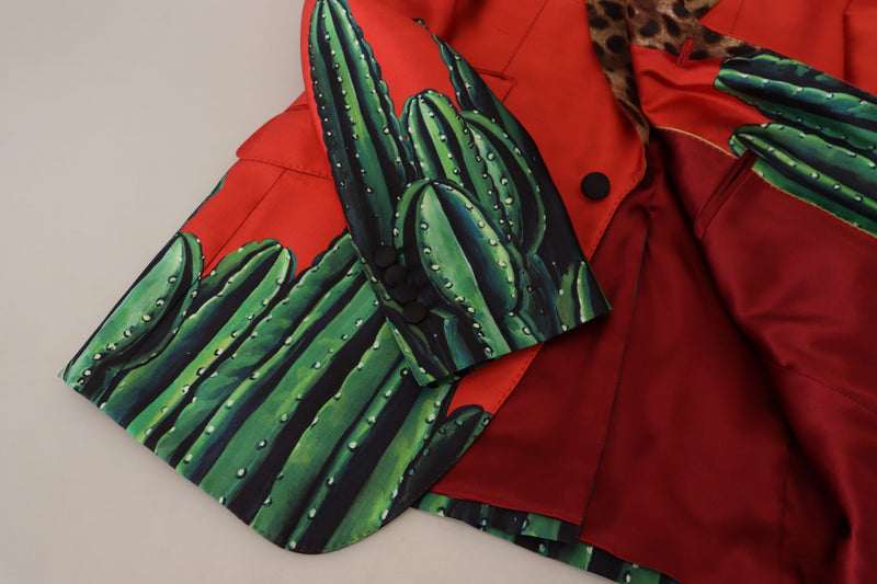 Red Leopard Cactus Sicilia Blazer