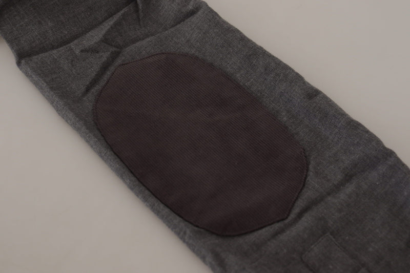 Dark Gray Cotton Casual Mens Shirt