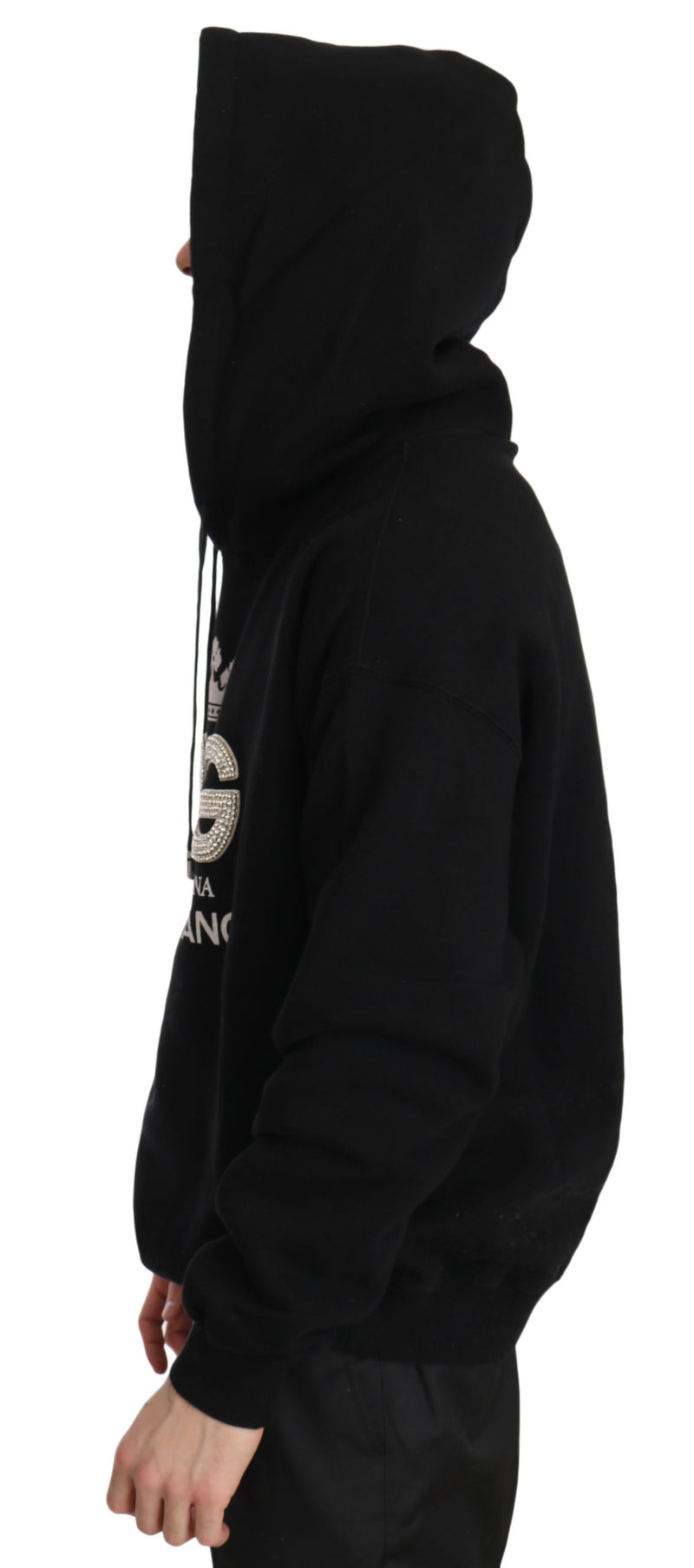 DG Crown Crystal Hooded Pullover Sweater