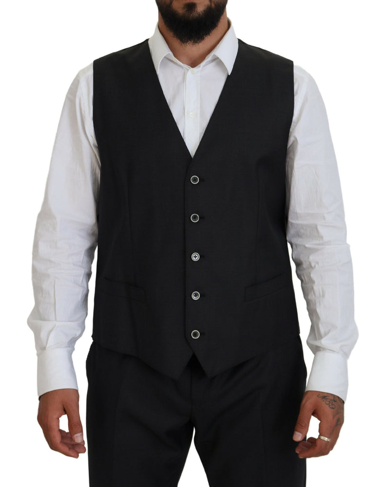 Black Single Breasted 3 Piece MARTINI Suit