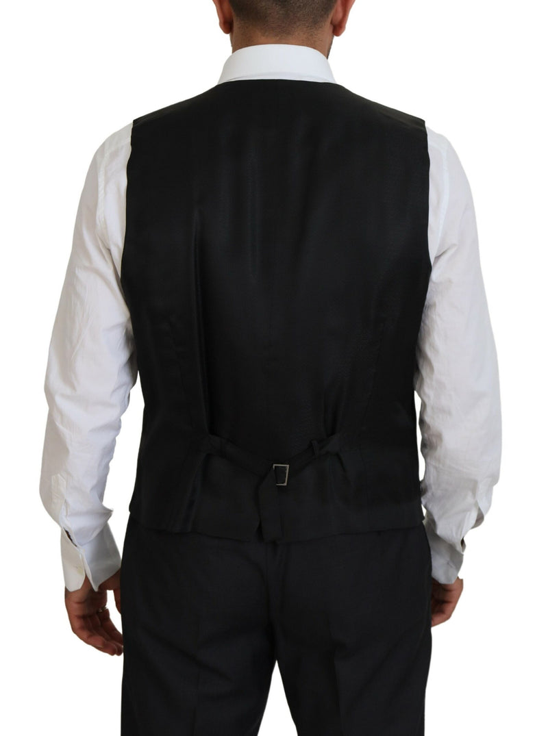 Black Single Breasted 3 Piece MARTINI Suit