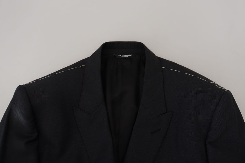 Black Single Breasted 3 Piece MARTINI Suit