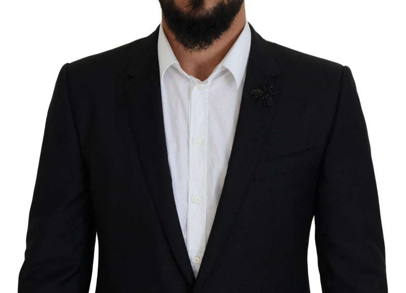 Black Single Breasted 2 Piece MARTINI Suit