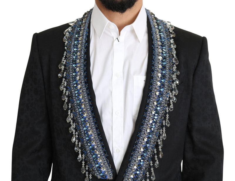 Black Beads Embellished 2 Piece MARTINI Suit