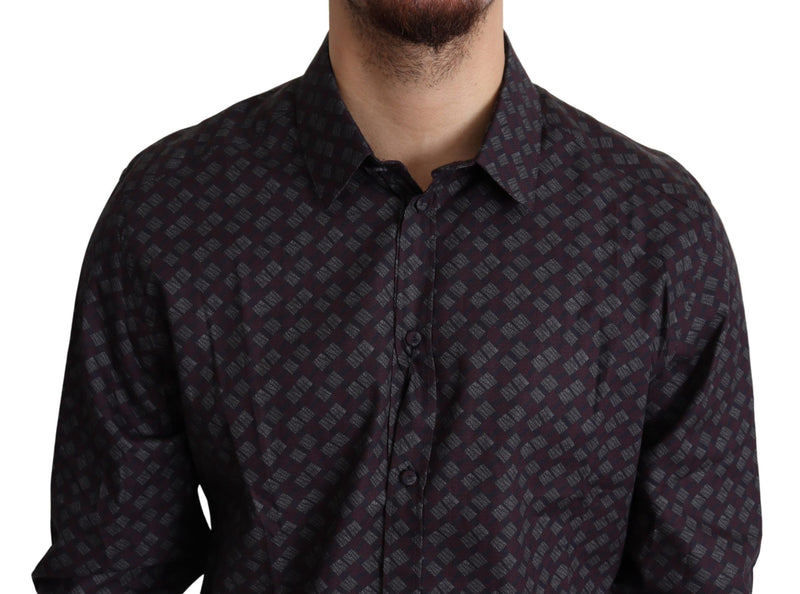 Multicolor GOLD Graphic Pattern Cotton Shirt