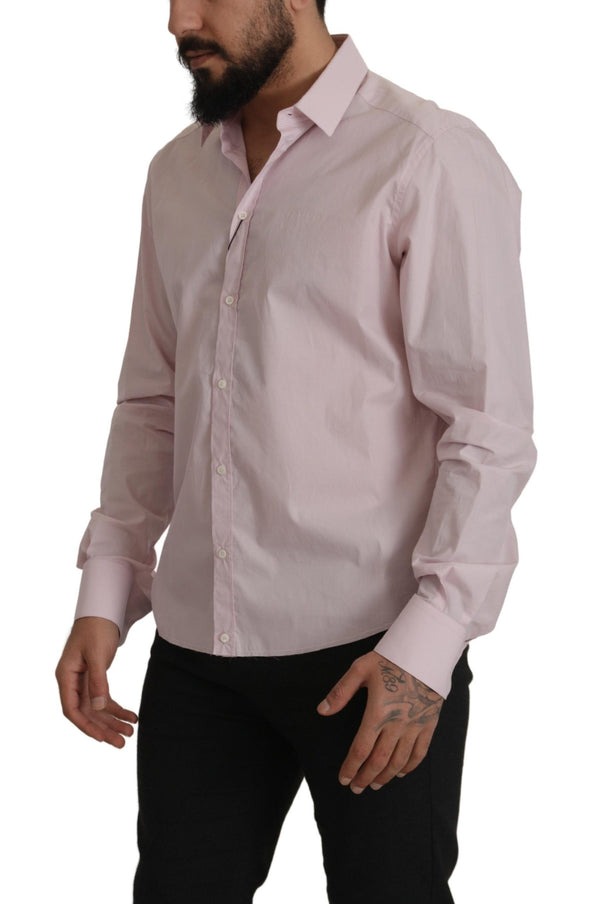 Light Pink GOLD  Cotton Dress Formal Shirt