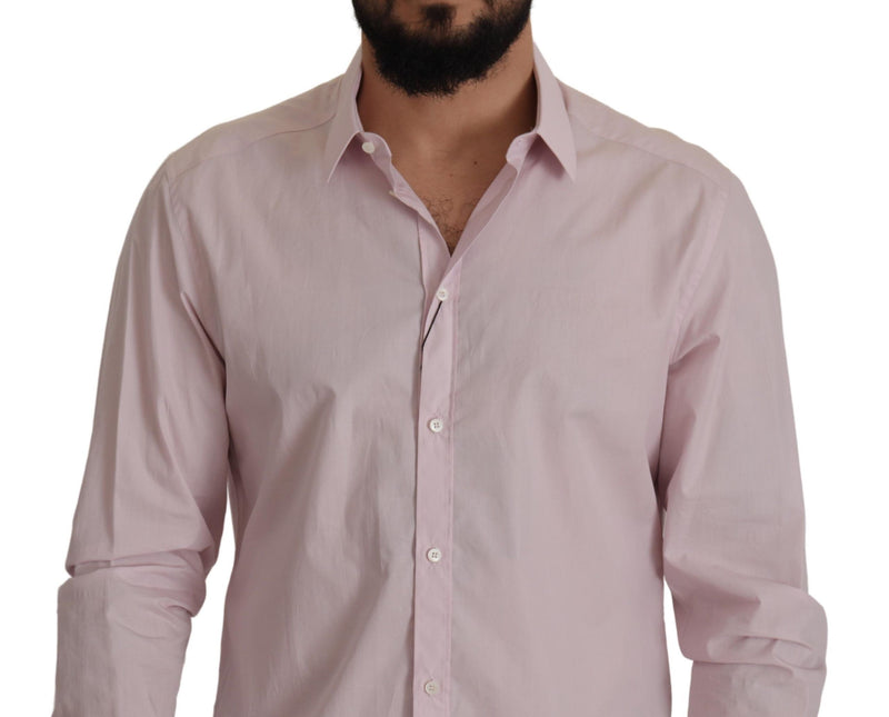 Light Pink GOLD  Cotton Dress Formal Shirt