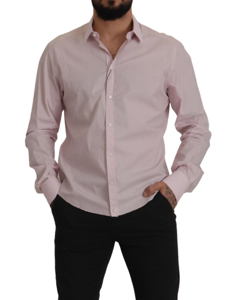 Light Pink GOLD  Cotton Dress Formal Shirt