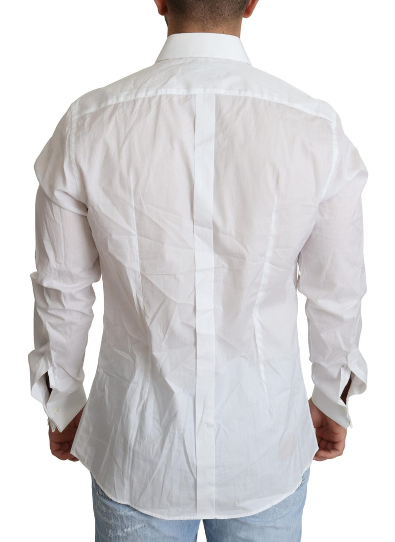 White Formal Cotton Tuxedo Dress Shirt