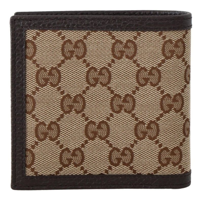 Brown GG Guccissima Pattern Bifold Wallet