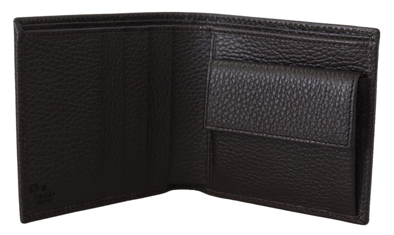 Brown GG Guccissima Pattern Bifold Wallet