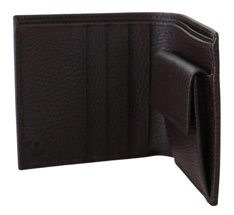 Brown GG Guccissima Pattern Bifold Wallet