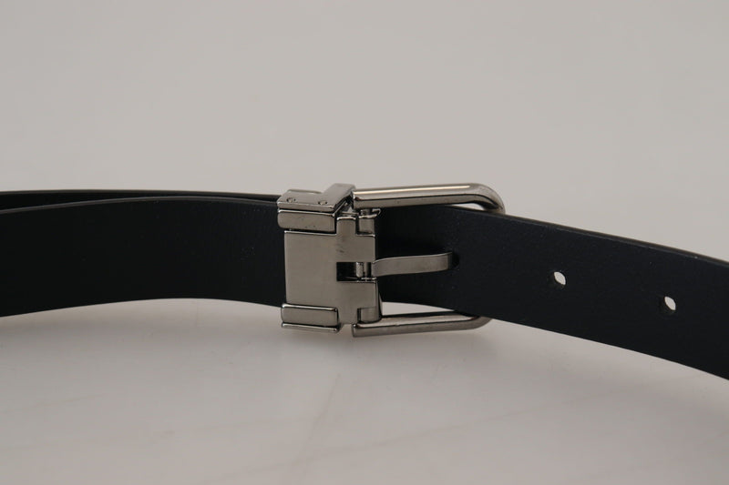 White Velvet Leather Silver Buckle Men Belt