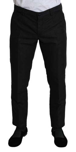 Black Wool Skinny Formal Trouser Pants