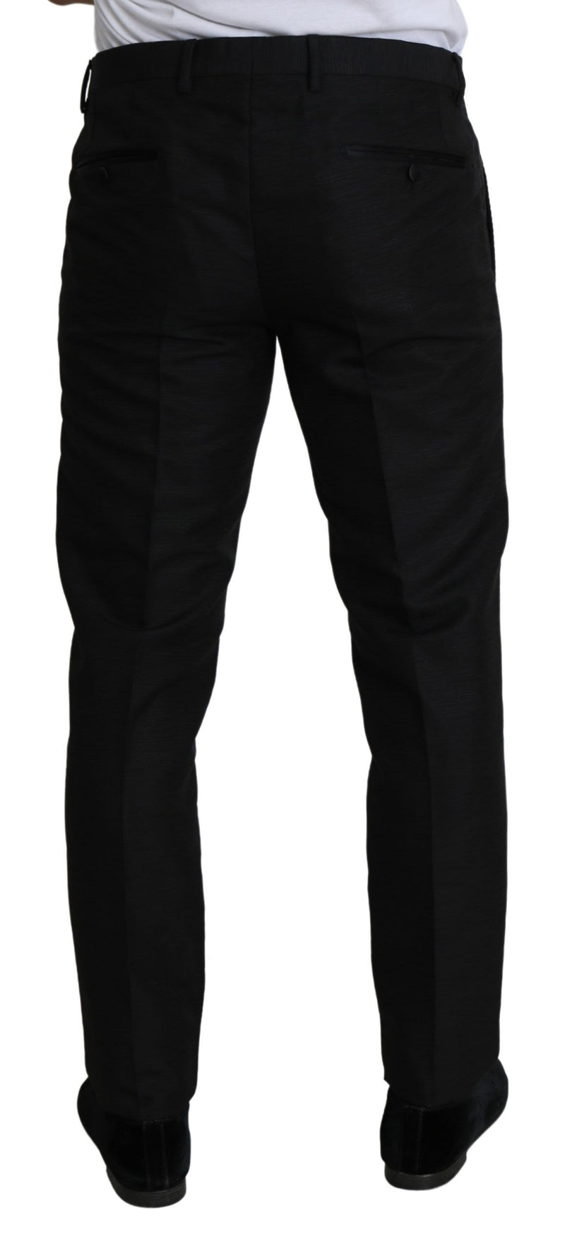 Black Wool Skinny Formal Trouser Pants