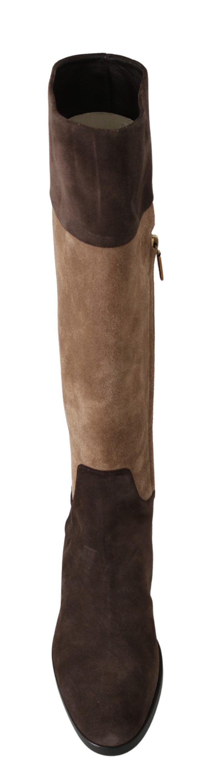 Brown Leather Knee High Boots