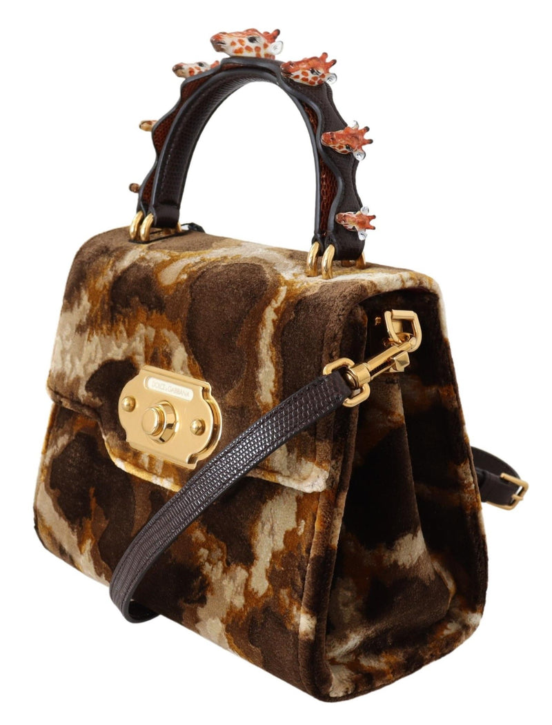 Brown Giraffe Crossbody Purse Borse WELCOME Purse