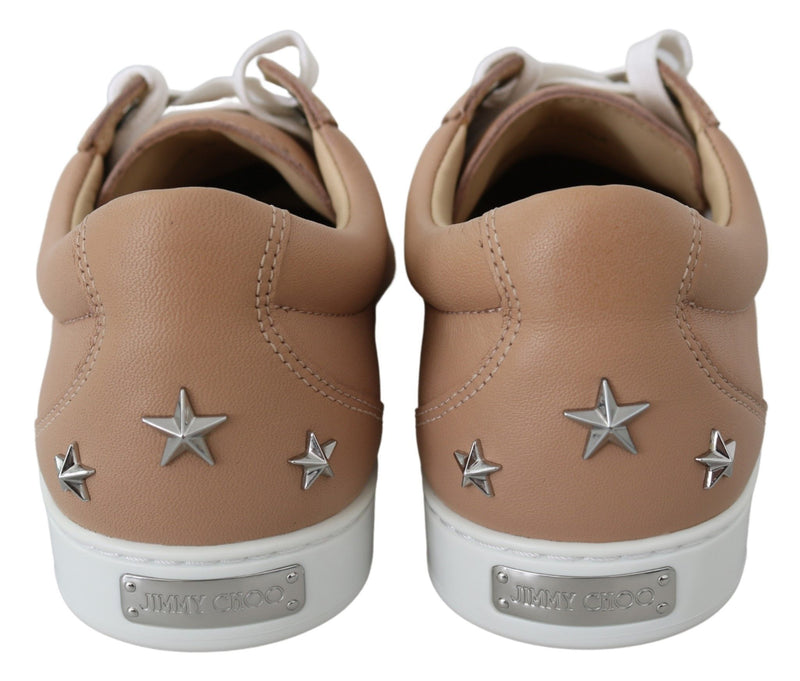 Cash Powder Pink Leather Sneakers