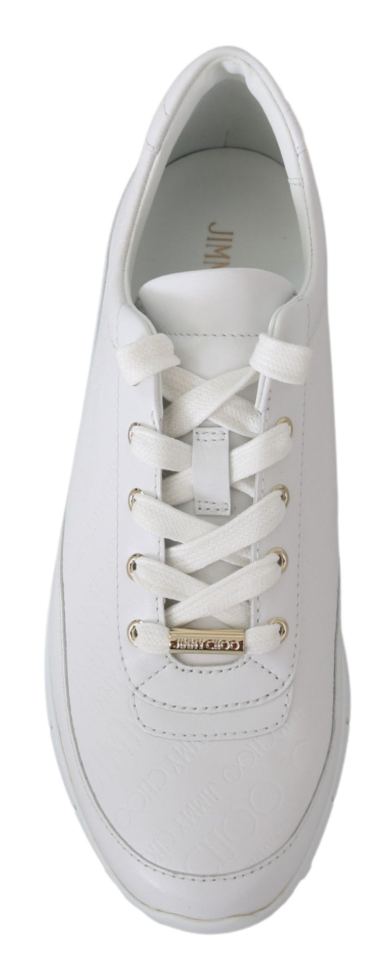 Monza White Leather Sneakers