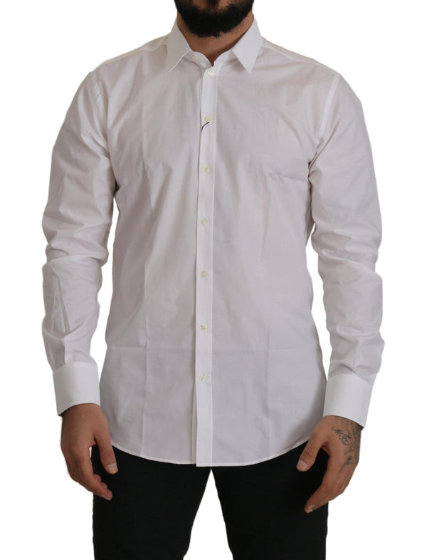 White Cotton Dress Formal MARTINI Shirt