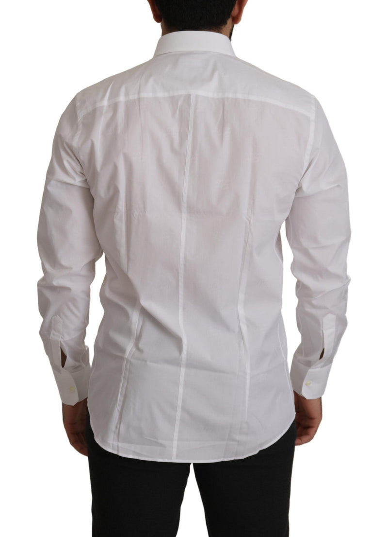 White Cotton Dress Formal MARTINI Shirt