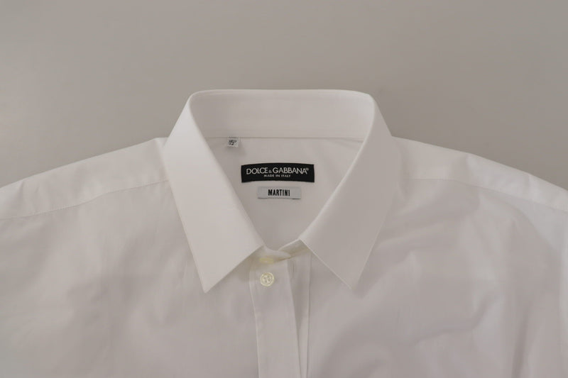 White Cotton Dress Formal MARTINI Shirt