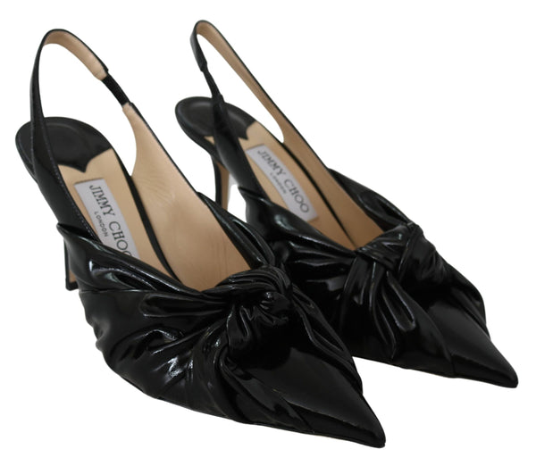 Annabell 85 Black Patent Leather Pumps