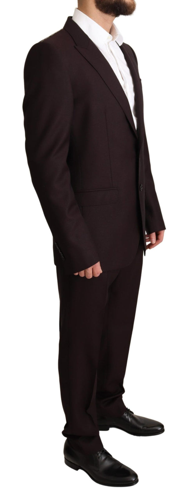 Bordeaux Slim Fit 2 Piece Wool MARTINI Suit