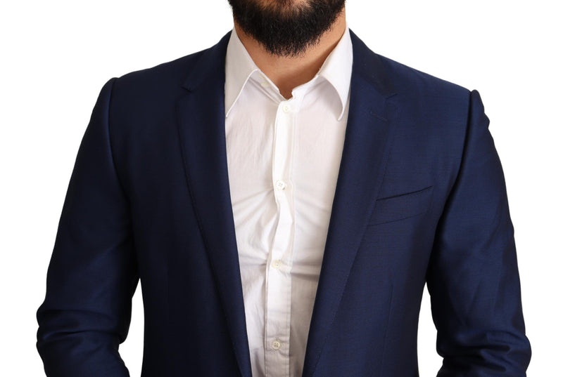 Navy Blue Slim Fit Jacket MARTINI Blazer