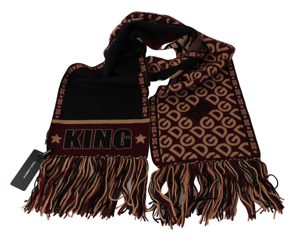 Scarf Wool Multicolor #DGMILLENNIALS Wrap Fringes