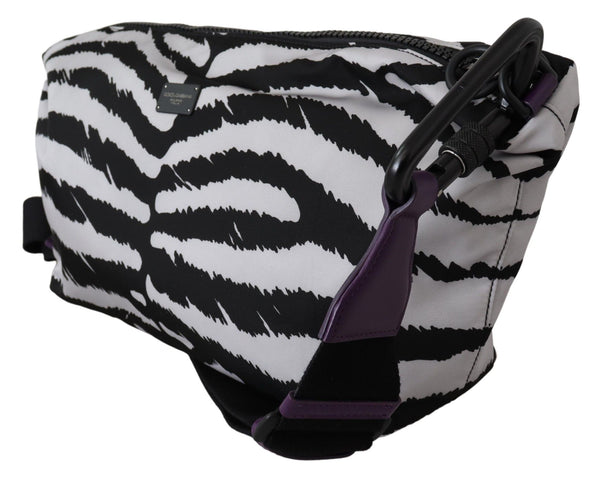 Black White Zebra Print Crossbody Women Bag