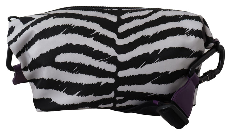 Black White Zebra Print Crossbody Women Bag