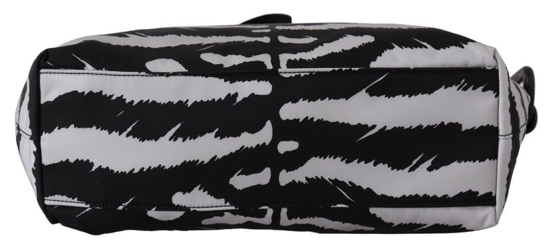 Black White Zebra Print Crossbody Women Bag