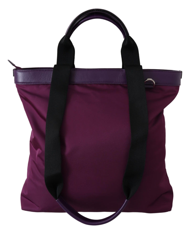 Purple DG Logo Shopping Women Tote Purse